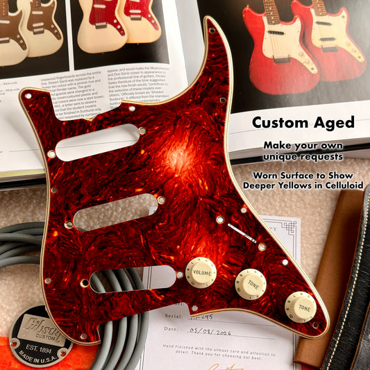 1962 Strat® Celluloid Nitrate Tortoise Shell Pickguard