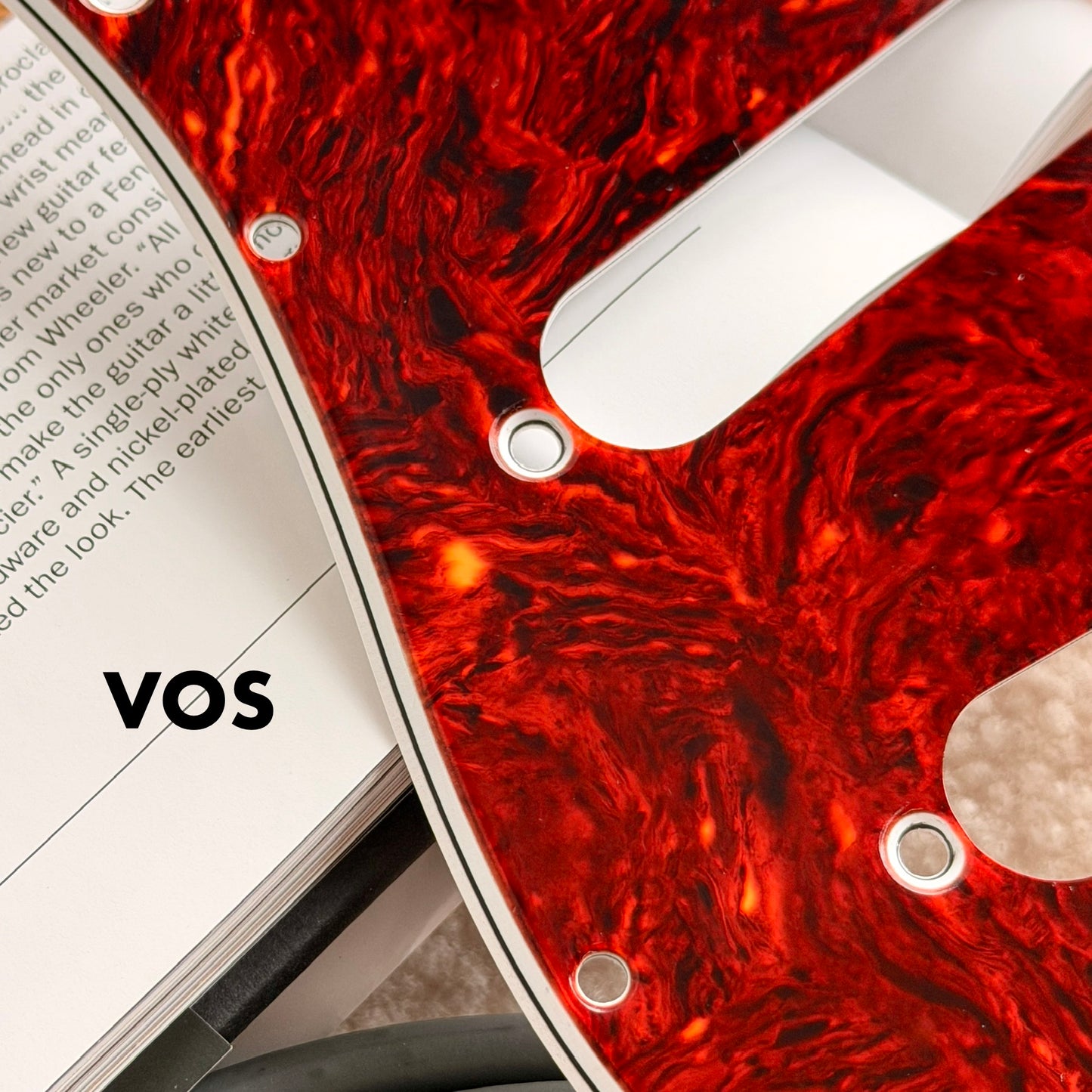 1962 Strat® Celluloid Nitrate Tortoise Shell Pickguard