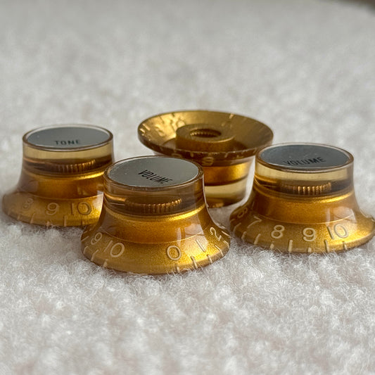 バースト • 1960年代 リフレクターノブ ゴールド/シルバー (CAB)